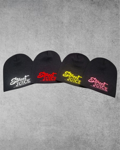 Street Juice Font Skull Beanie